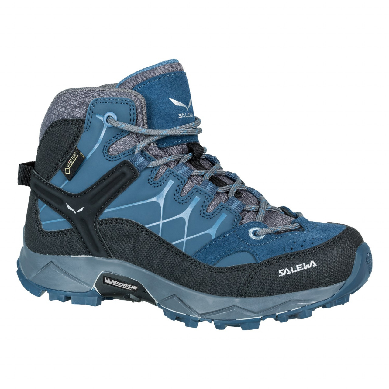 Botas Salewa Alp Trainer Mid GORE-TEX® Criança Azuis/Cinzentas 502DYPHVZ